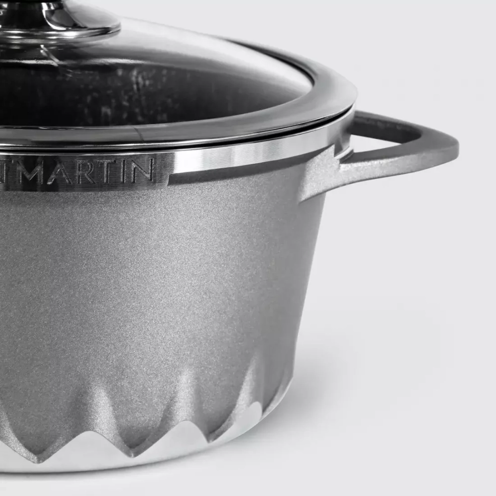 Кастрюля с крышкой 2.6л Kitchen Star Artmartin