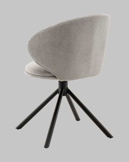 Стул Труфальд велюр светло-серый