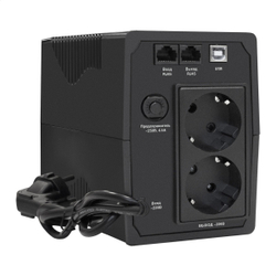 Источник бесперебойного питания Exegate EP285541RUS ИБП ExeGate SpecialPro UNB-850.LED.AVR.EURO.RJ.USB &lt;850VA / 480W, LED, AVR, 2 евророзетки, RJ45 / 11, USB, Black&gt;