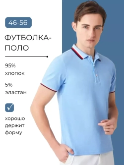 Футболка-поло с коротким рукавом