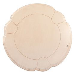 Кованый обеденный стол Аделаида 5 Айвори