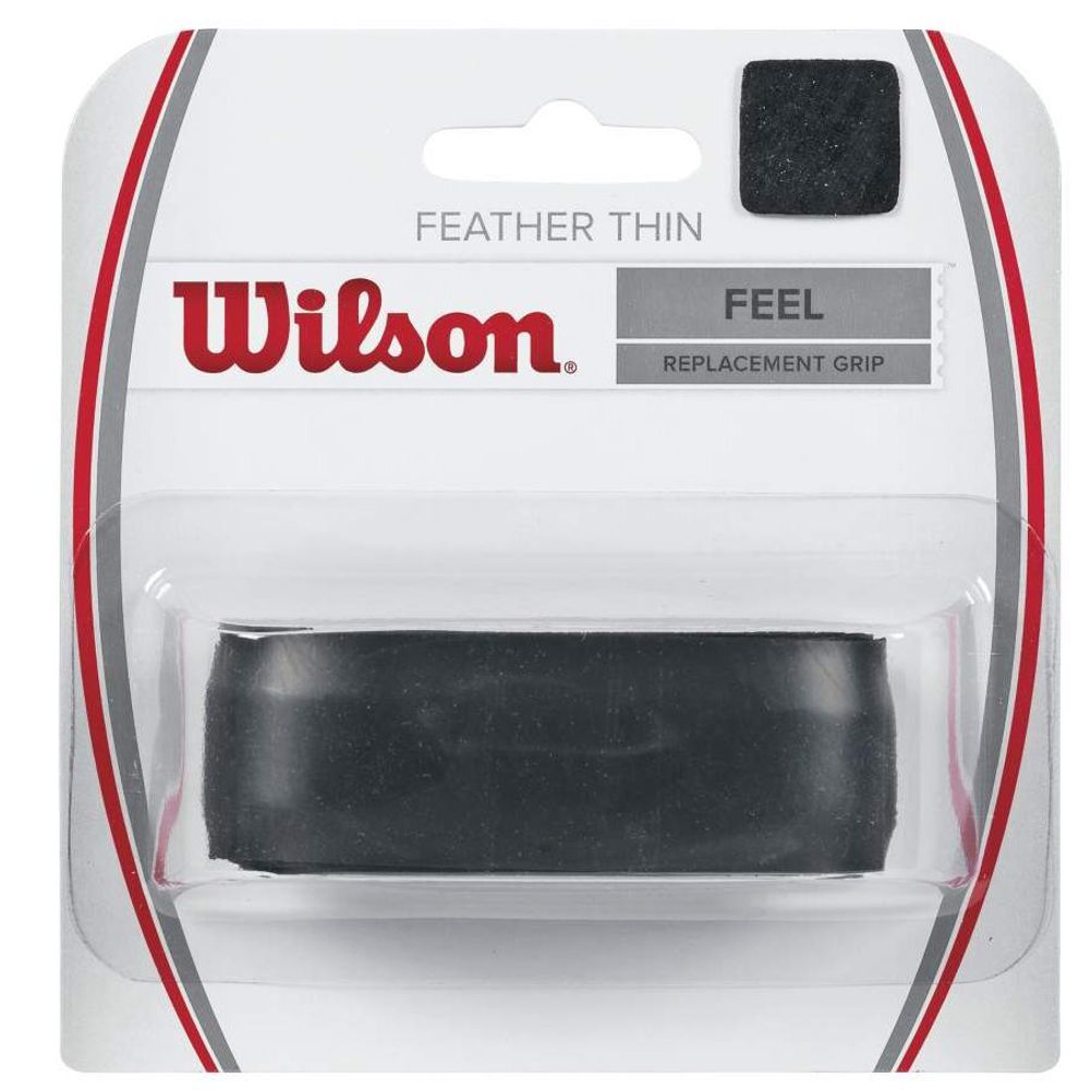 Теннисные намотки базовые Wilson Feather Thin black 1P