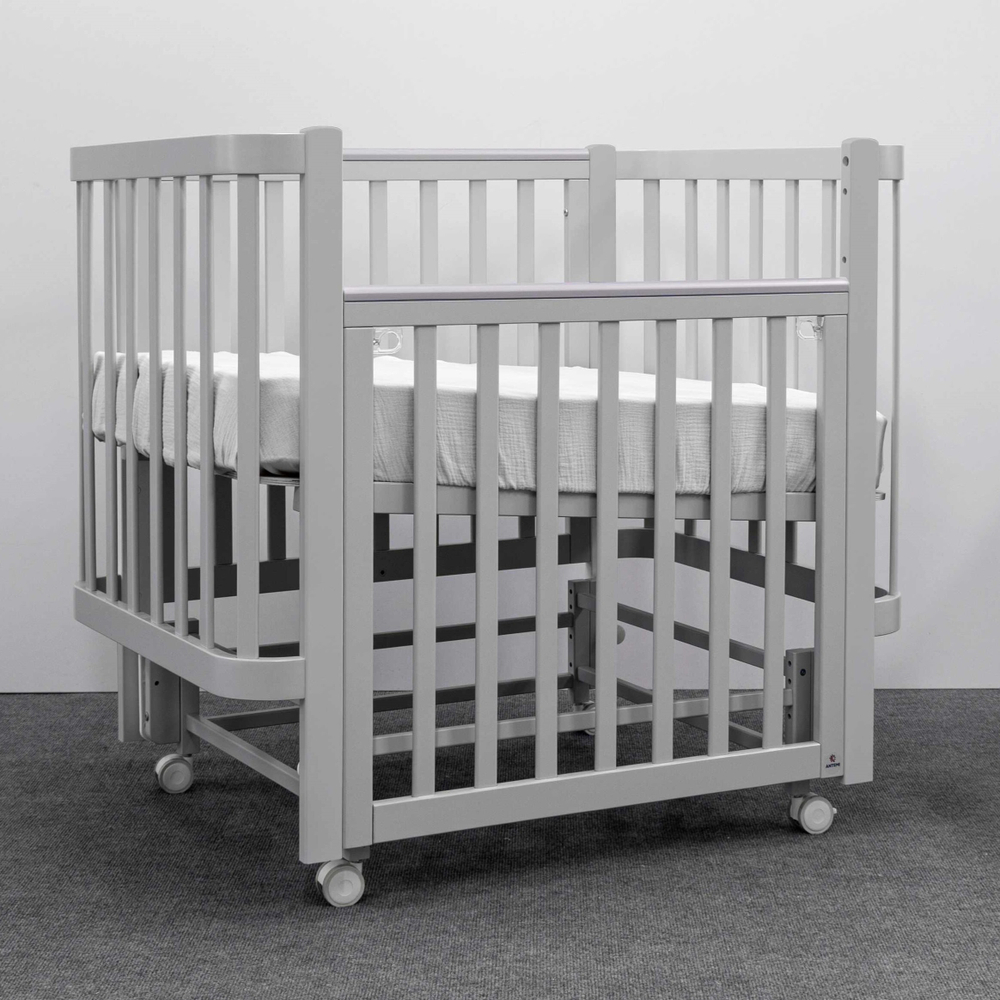Детская кровать Antemi Terra Light New с маятником, Серый