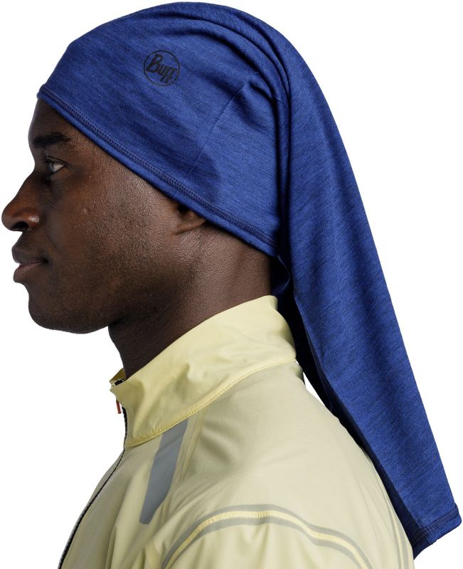 Тонкий шерстяной шарф-труба Buff Merino Lightweight Solid Cobalt Фото 3