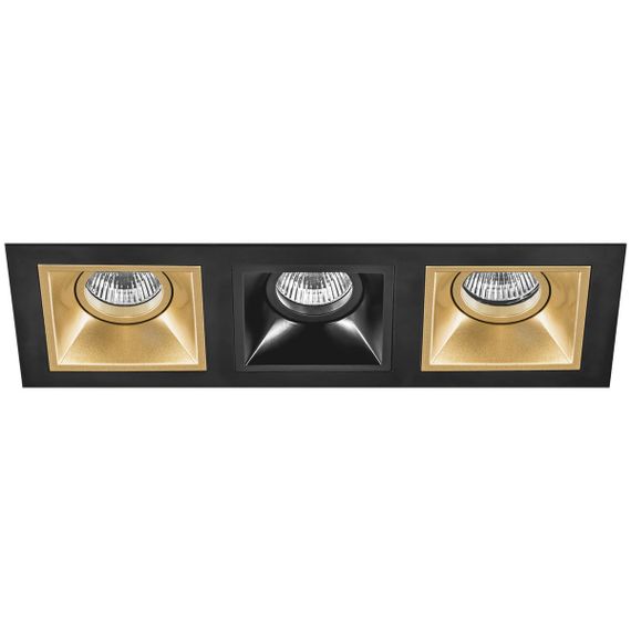 Комплект из светильников и рамки Lightstar Domino Quadro (214537+214503+214507+214503) D537030703