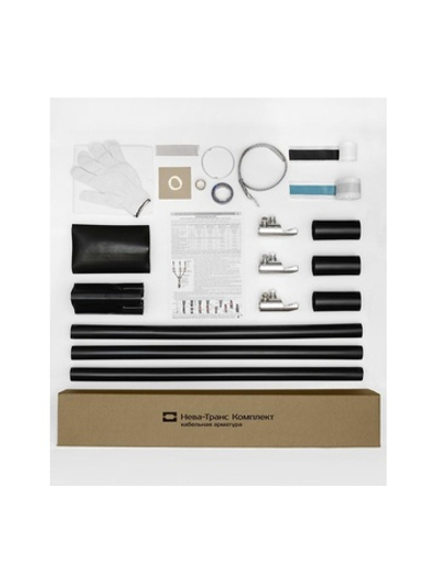 Муфта кабельная концевая внутр. установки 10кВ КВТпН 3х(35-50мм) с болт. наконечн. Нева-Транс Комплект 22020054