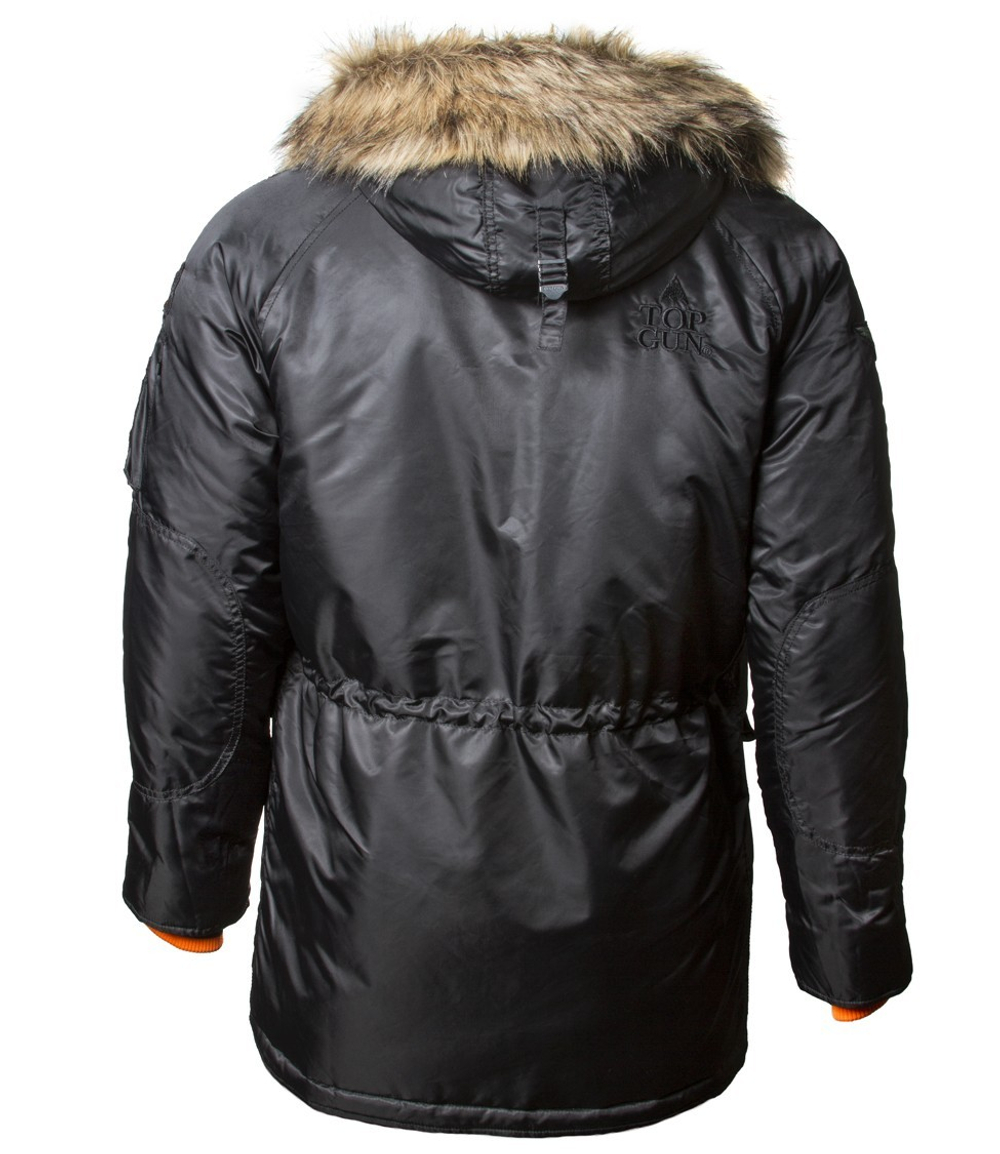 Куртка Аляска - Slim Fit N-3B Top Gun (черная - black)