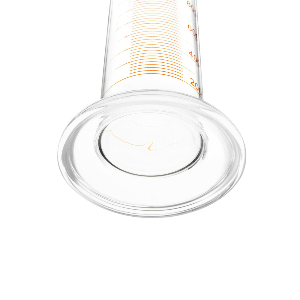 Цилиндр мерный стеклянный с пластиковой пробкой, 2000 мл, с круглым стеклянным основанием