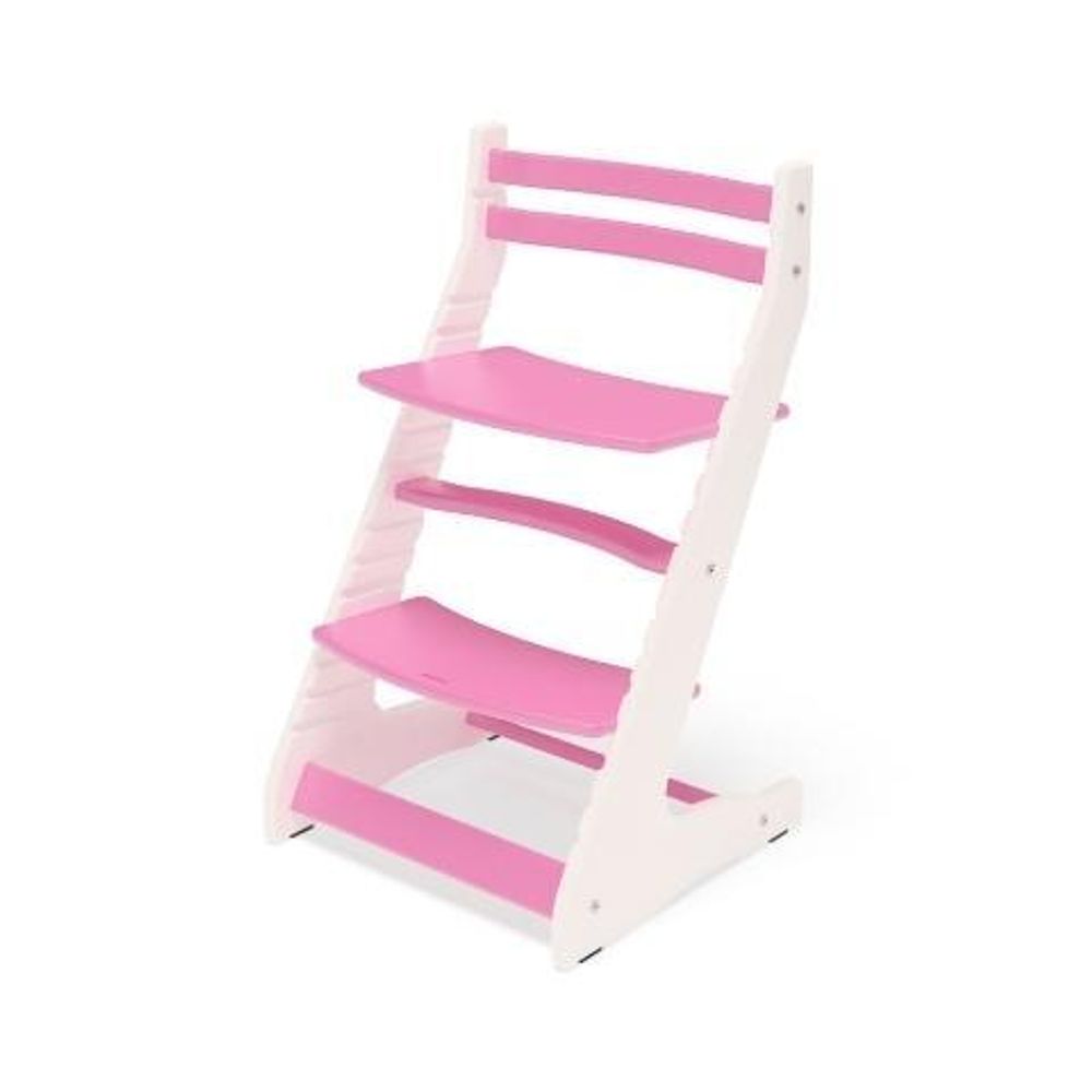 Растущий стул Вырастайка Бело-розовый