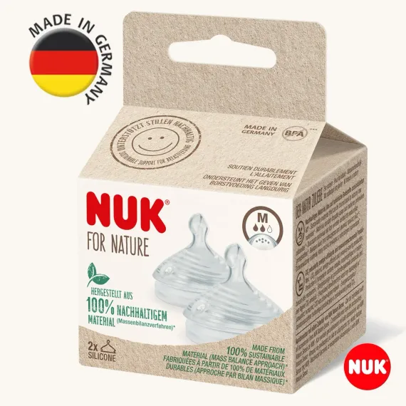 Соска Nuk силикон (средний поток) 2 шт.