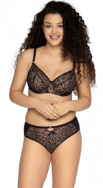 Сексапильные трусики-слипы с цветочным кружевом (Размер: XXXL) (Цвет: черный)