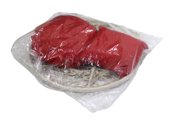 Кресло подвесное Фиби арт.ZRHC30-B (корзина белая, подушка красная )