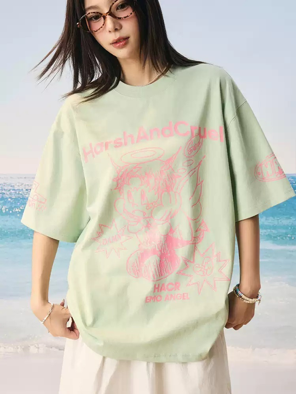 Футболка HARSHandCRUEL "Emo Angel" Oversized Tee