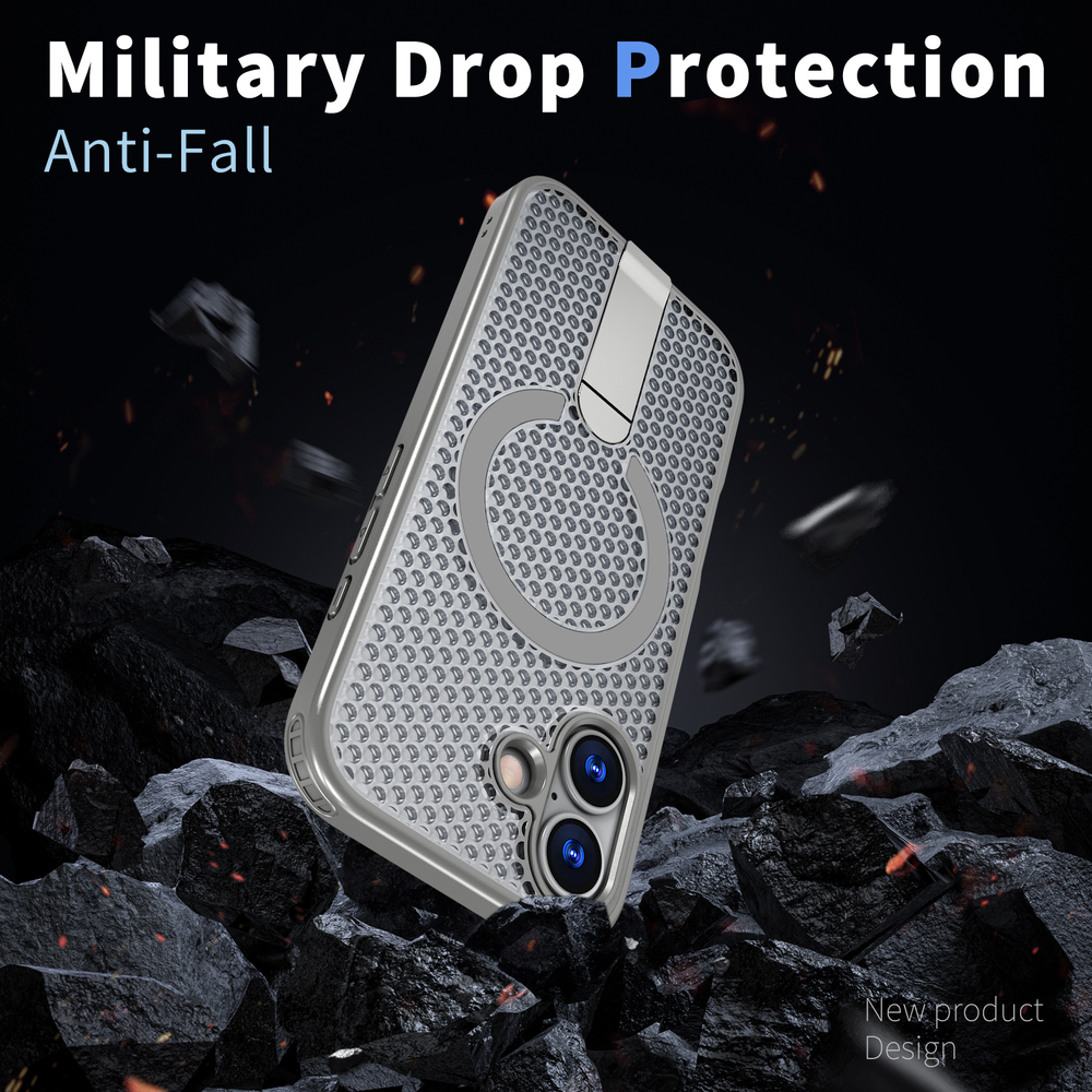 Прозрачный чехол Mesh Pro Magnetic Case для iPhone 17