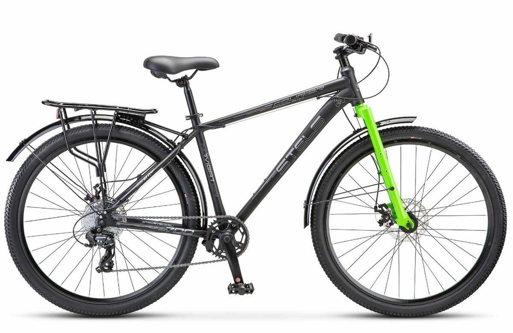 Велосипед 27.5" Stels Navigator-700 Курьер MD Z010 (2024) р.17.5" Черный