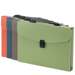 Папка-портфель DELI, А4, 13 отделений, 0,75 мм,  ассорти