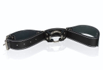 Ременные оковы из натуральной толстой кожи (Цвет: черный)