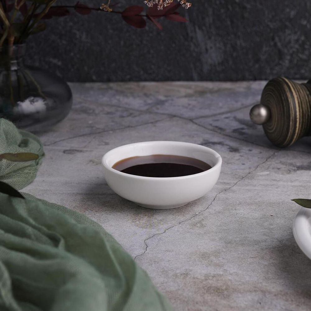 Соусник 40 мл 6 см h2,5 см круглый белый фарфор P.L. Proff Cuisine [6]