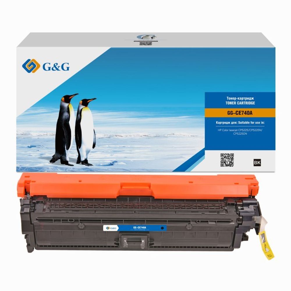 Картридж G&amp;G, аналог HP CE740A (307A) для LaserJet CP5220/CP5221/CP5223/CP5225/CP5229 черный (7.0k)