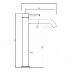 Смеситель для раковины Abber Wasser Kreis 316 AF8111BG-L золото брашированное