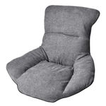 Кресло HUG тёмно-серый, экокожа, шенилл