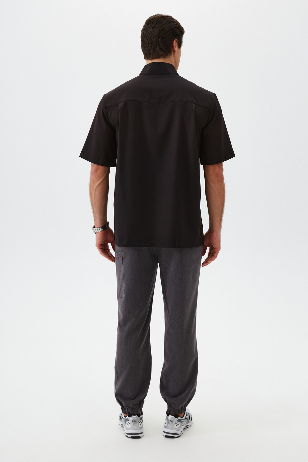 Топ медицинский унисекс Хэритаж, черный