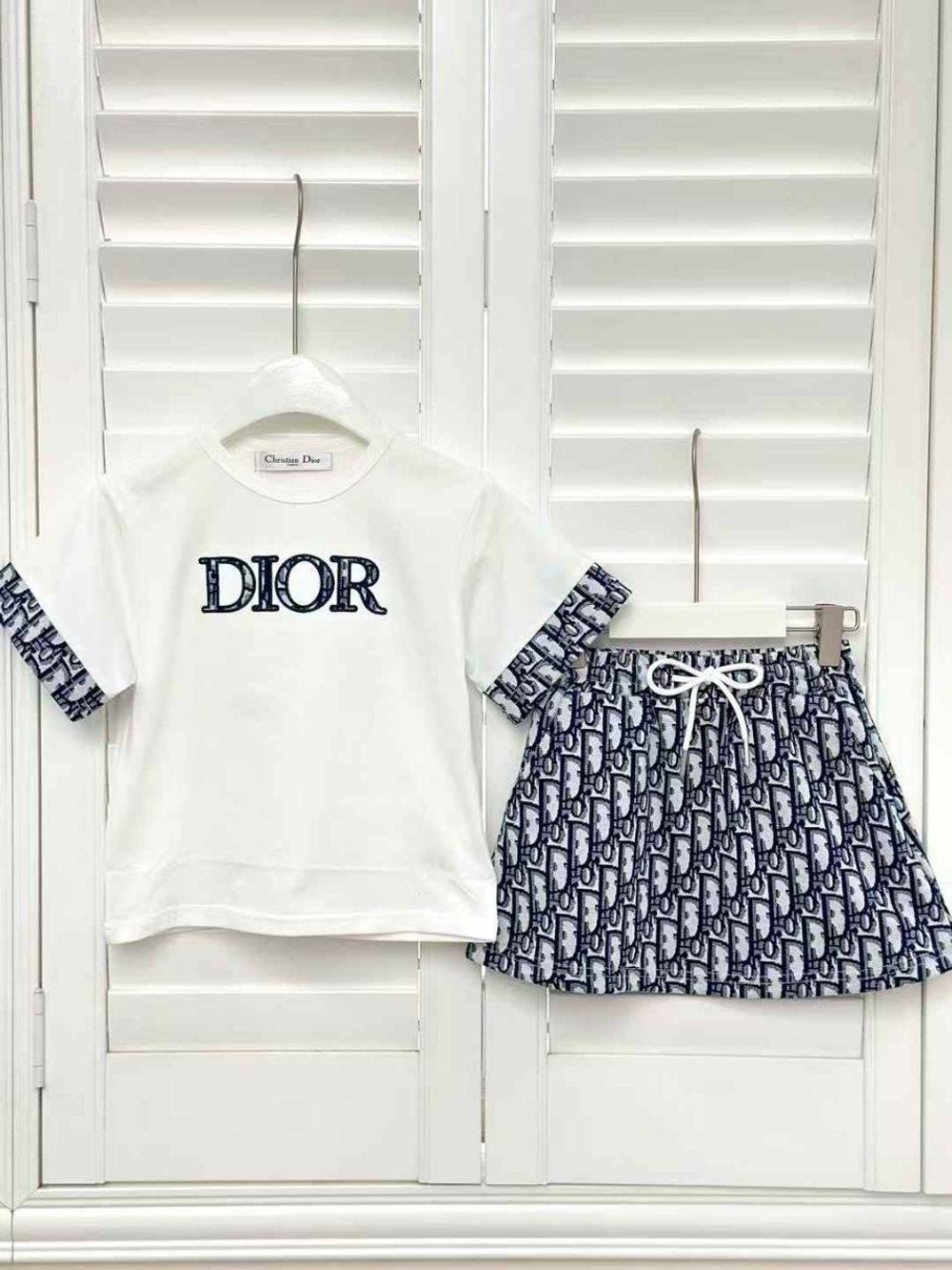 Детский комплект с юбкой DIOR