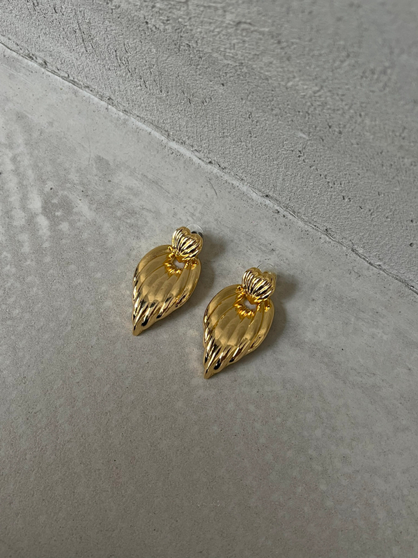 Серьги два сердца