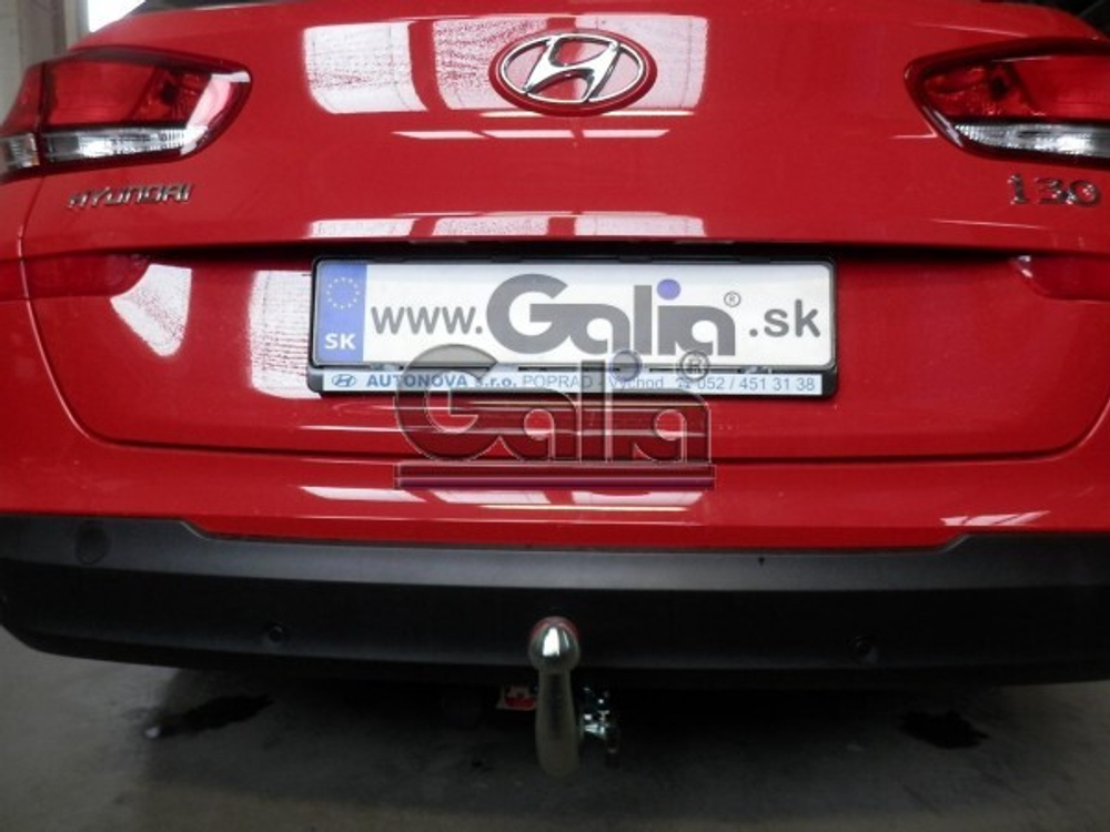 Фаркоп оцинкованный Galia H100A для Hyundai i30 универсал 2017-, Kia Ceed универсал 2017-(паспорт и сертификат в комплекте)(без электрики)