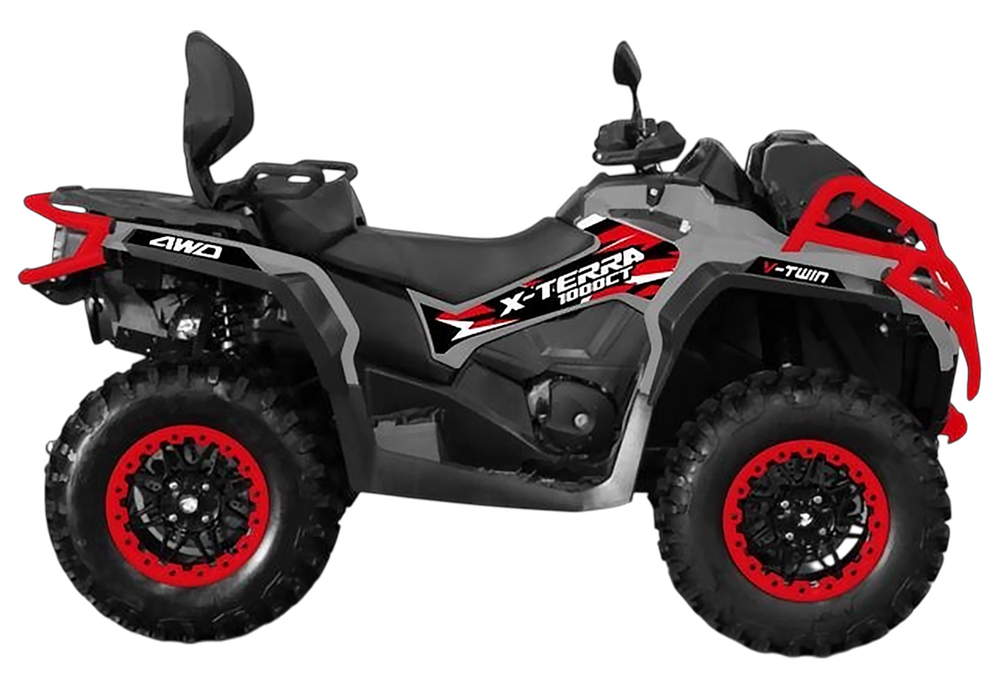 Квадроцикл BRC X-TERRA CT ATV 1000 Серый/красный (ПСМ)