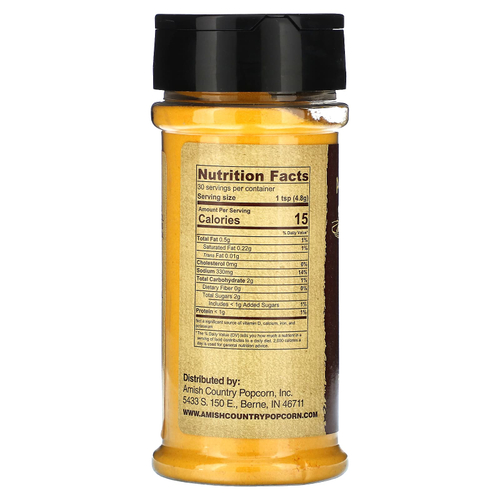 Amish Country Popcorn, Приправа для попкорна, сыр чеддер, 145 г (5,1 унции)