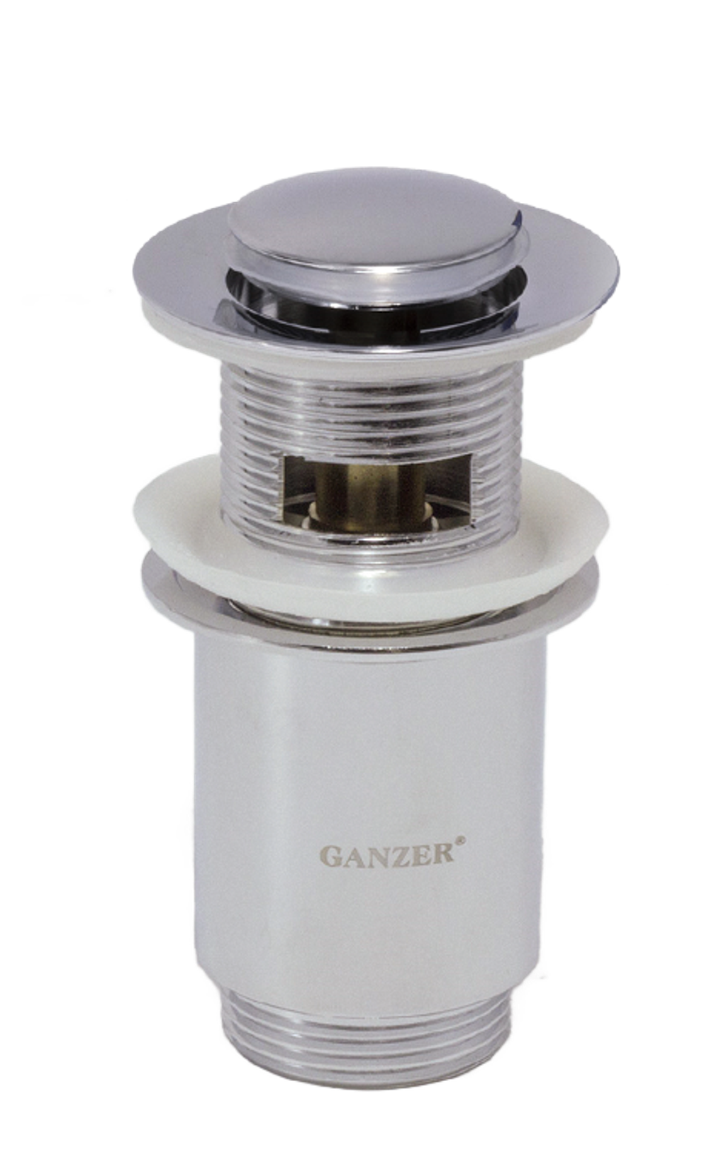 Донный клапан с перел. GANZER  F-5   КРУГЛ/МАЛ