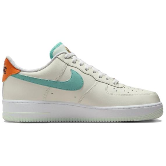 Кроссовки Nike Air FORCE 1 для скейтборда Низкие Бежево-зеленые Мужские