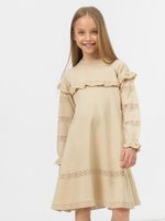 Плать для девочки 628 бежевый