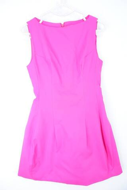 Платье DIMP неоново-розовое, в стиле Барби, маркировка М, маломерит на 42 размер