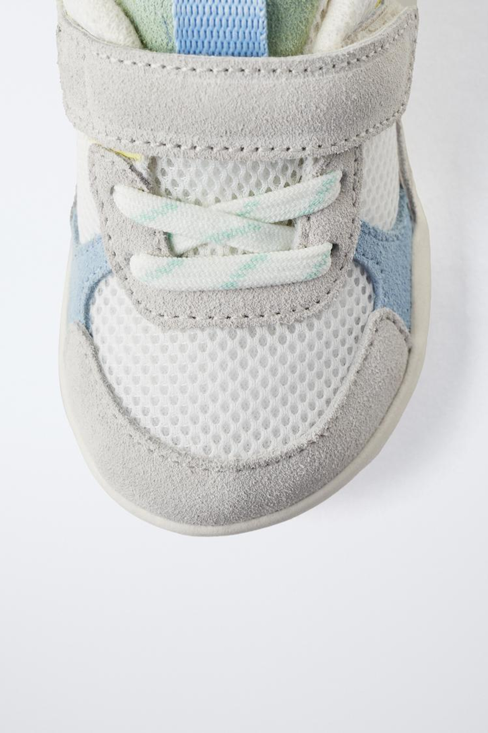 ZARA КОМБИНИРОВАННЫЕ КРОССОВКИ, СИНИЙ