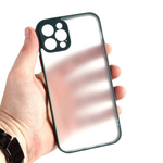 Чехол для iPhone 12 Pro, прозрачный, матовый, 0,5 мм, 012507 Зеленый