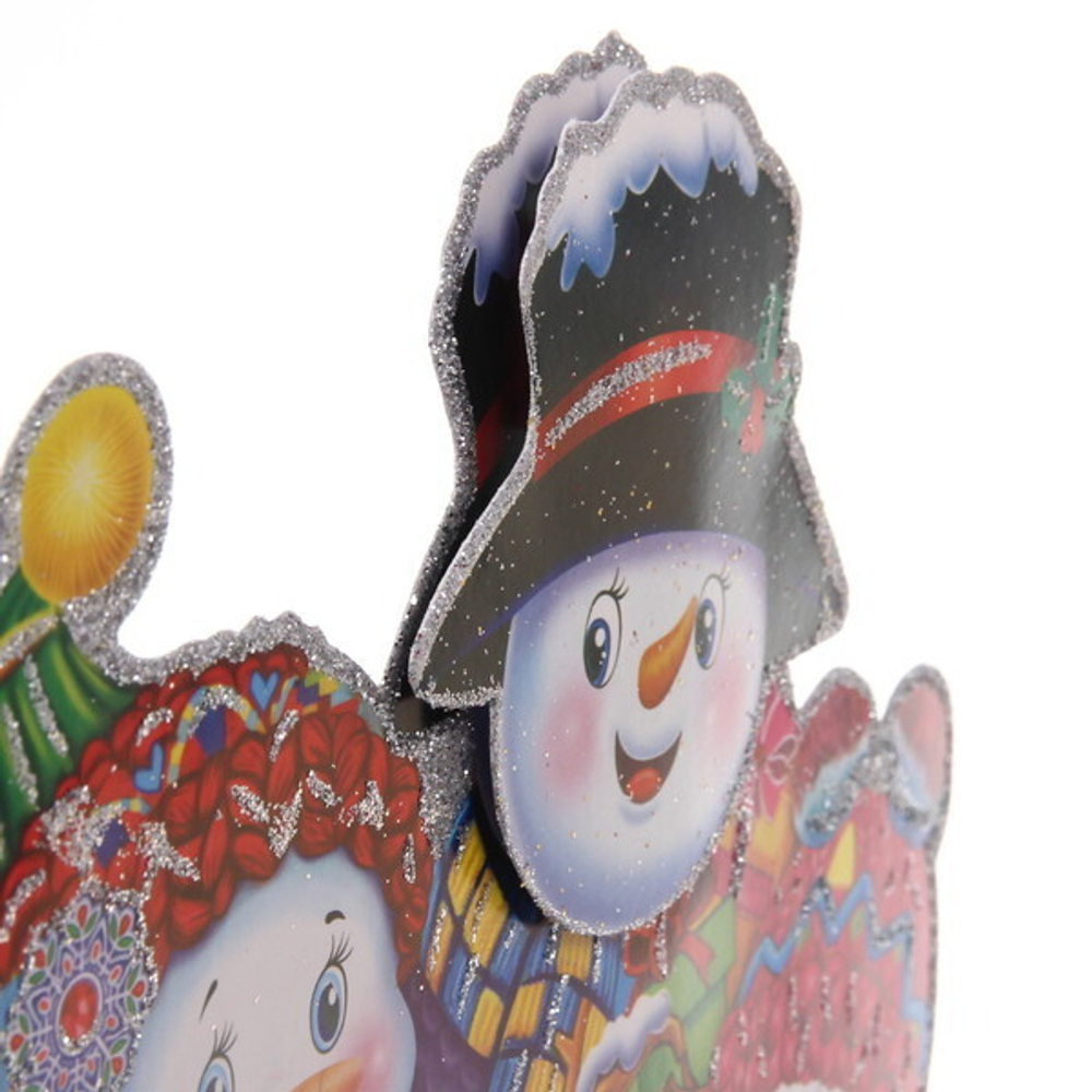 Плакат «Весёлые снеговики» 23 см