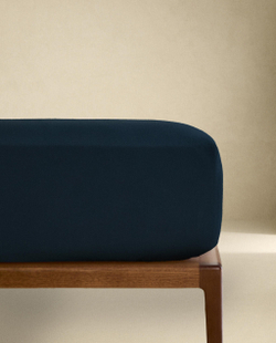 Простыня на резинке Zara Home перкаль, хлопок 100%, однотонный, 2100/900