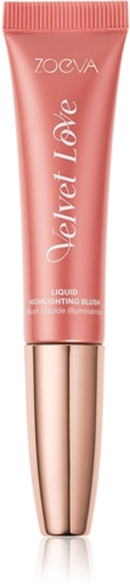 ZOEVA Velvet Love Liquid Highlighting Blush - Румяна в жидкой форме с эффектом осветления оттенок Peach Nectar, 13 ml
