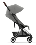 Прогулочная коляска Cybex Coya Mirage Grey с дождевиком/Chrome Brown