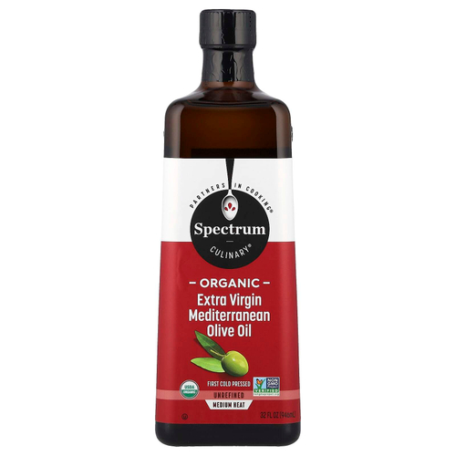 Spectrum Culinary, Органическое средиземноморское оливковое масло первого отжима, 946 мл (32 жидк. Унции)