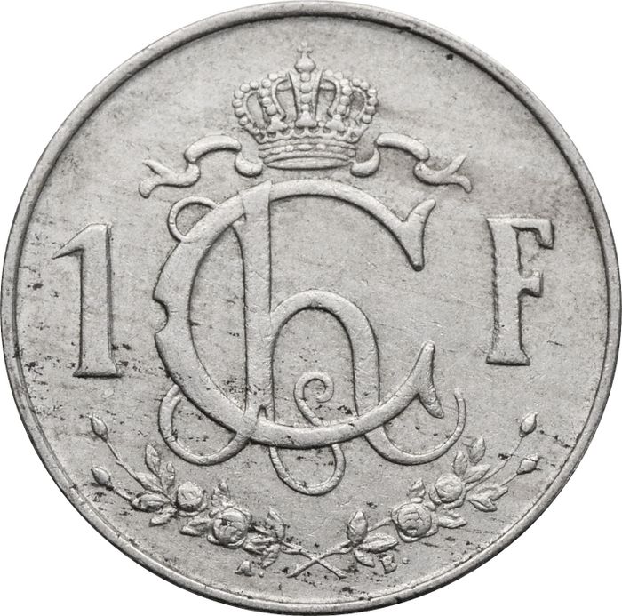 1 франк 1952-1964 Люксембург XF