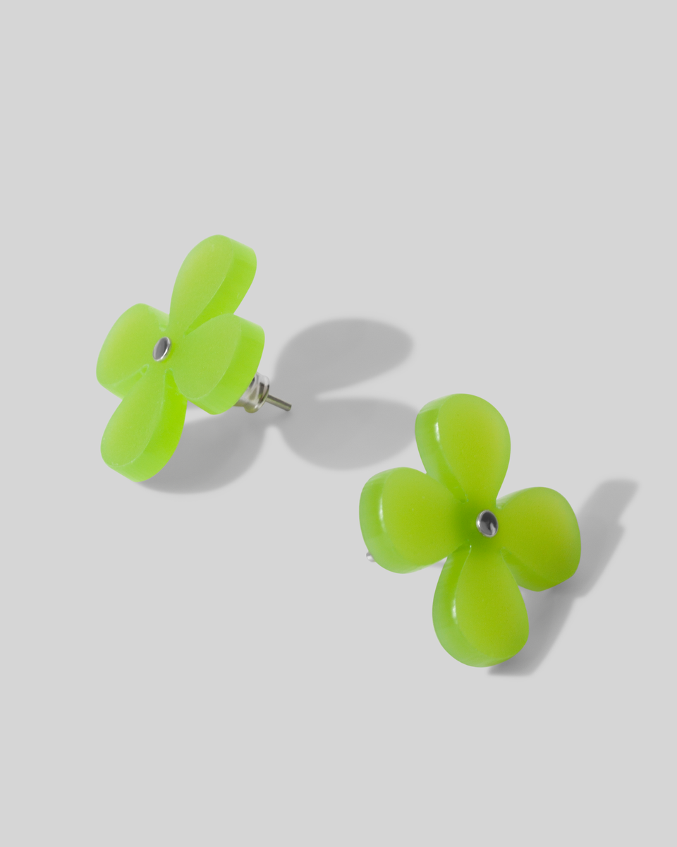 Cерьги Цветы Листики