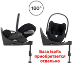 Коляска Cybex Coya Matt Black Frame Cloud T i-Size Sepia Black Plus Leaf Green с дождевиком