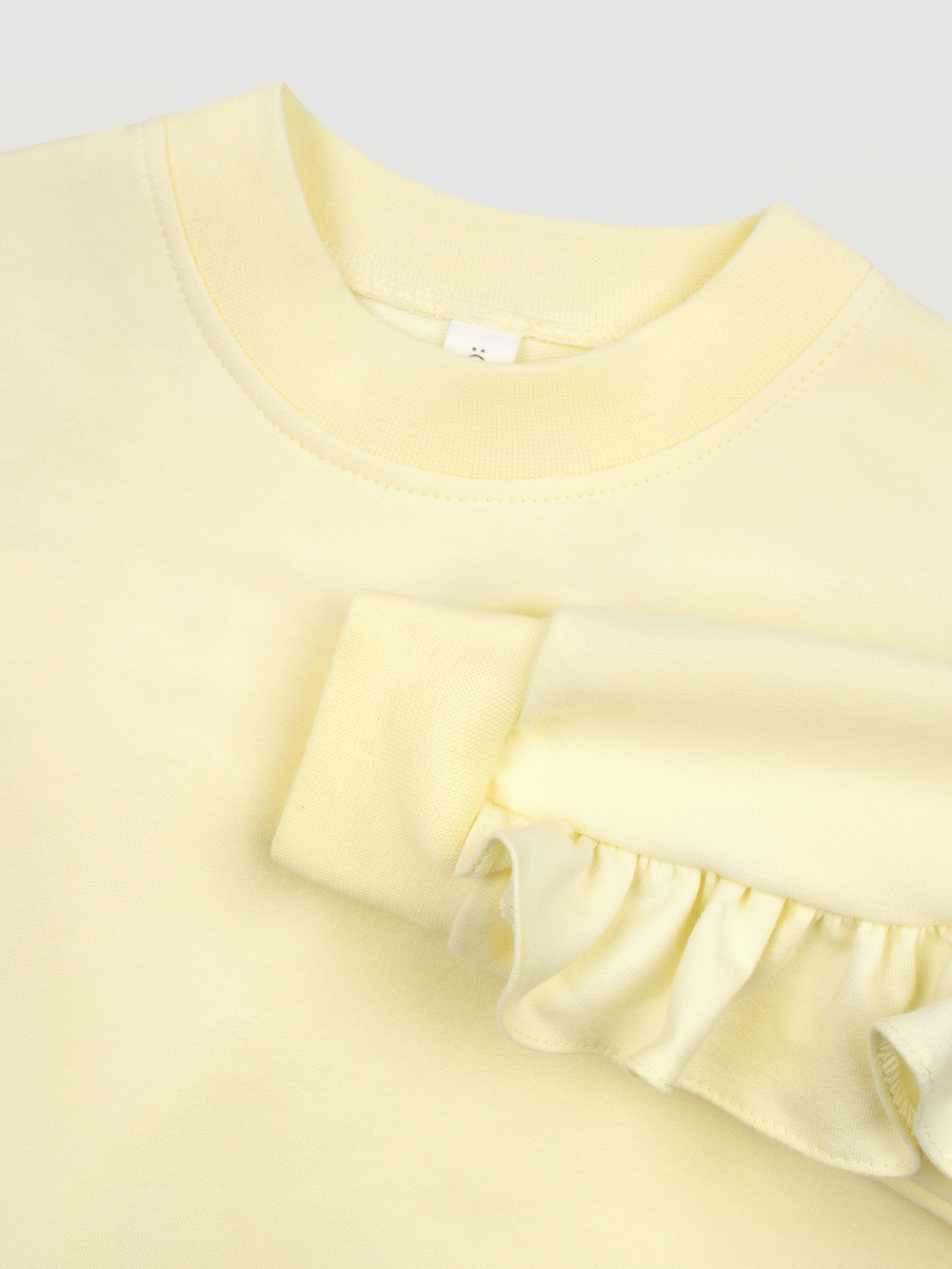 Свитшот с рюшами Mjölk Светлый жёлтый