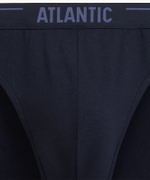 Мужские трусы слипы спорт Atlantic, набор 5 шт., хлопок, темно-синие, 5SMP-004
