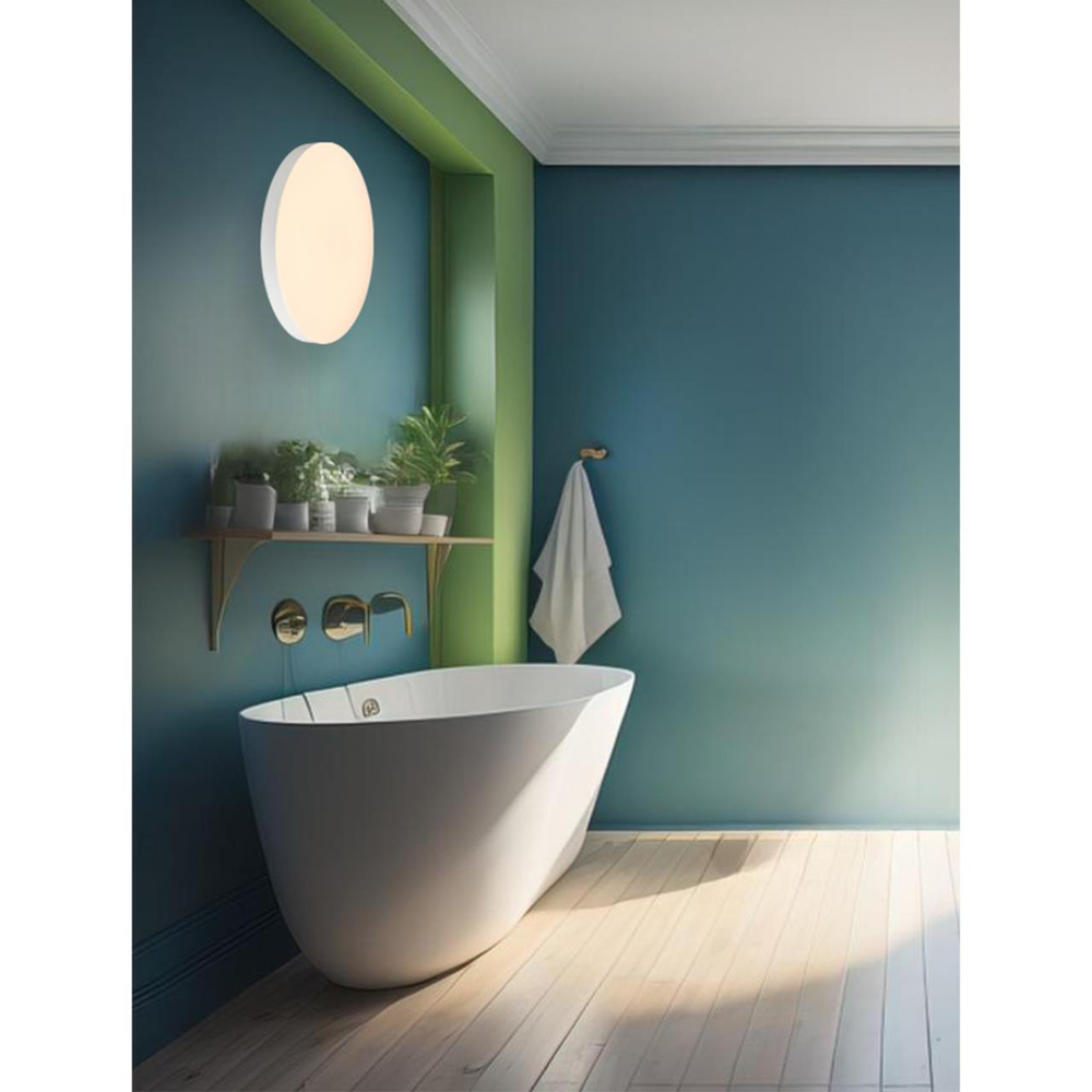 7759/36L MITRA LED SN 107 Светильник пластик/белый LED 36Вт 4000K D400 IP54 GAMMA