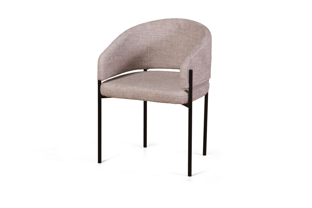 Стул Nicol, микромех Rozy ivory / опоры черные