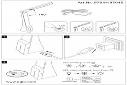 Настольная лампа офисная Eglo La Seca 97045